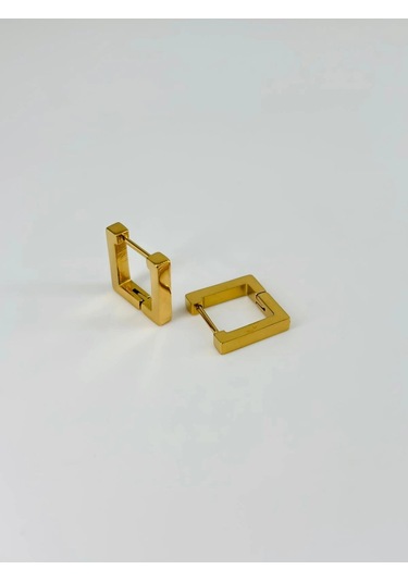 Gold Çelik Erkek Küpe Çap 9 Mm Kalınlık 3 Mm - Ekp0023 Çok Renkli