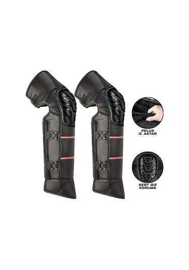 Motosiklet Deri Bacak Koruyucu Suya Dayanıklı Silikon Diz Korumalı Soğuk Geçirmez Motor Diz Koruyucu