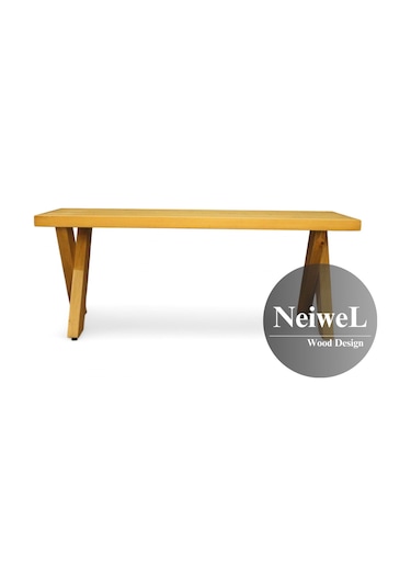 Neiwel Garden Lio Doğal Ahşap Bahçe Bank-40-120 Açık Ceviz