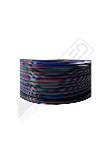 Rgb Kablo 4 Lü Şerit Led Kablosu 4x0.22 Kalaylı %100 Bakır 100m