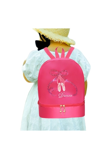 Suntek Bale Dans Sırt Çantası Hafif Kızlar Seyahat Gül Kırmızı