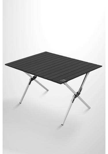 Box&box Alüminyum, Katlanabilir Kamp Ve Piknik Masası, Omuz Askılı Taşıma Çantasıyla, Large, Siyah Siyah