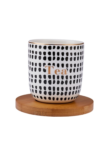 Emsan Tinytea 2 Parça New Bone Kupa Seti 200 Ml Siyah