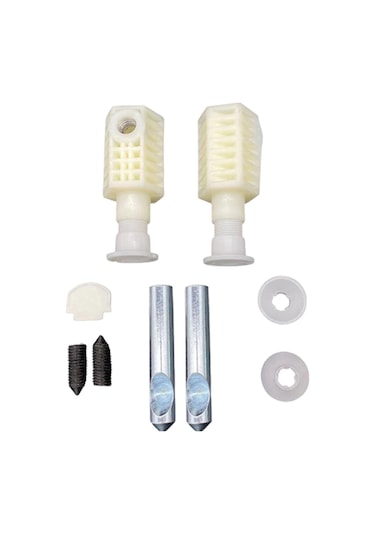 Suntek Klozet Oturağı Vidası 400kg Yük Kapasitesi Donanımı Uzatılmış Yan Montajlı