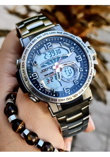 Joefox JOE-001-A Digital & Analog Erkek Kol Saati