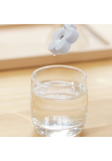 Moveevo Kırmızı Usb Mini Çiçek Nemlendirici - Taşınabilir Masaüstü Ultrasonik Buharlandırcı, 8 Saat Otomatik Kapatma, Sessiz İşleviyle Ev/ofis Kullanıma Uygun