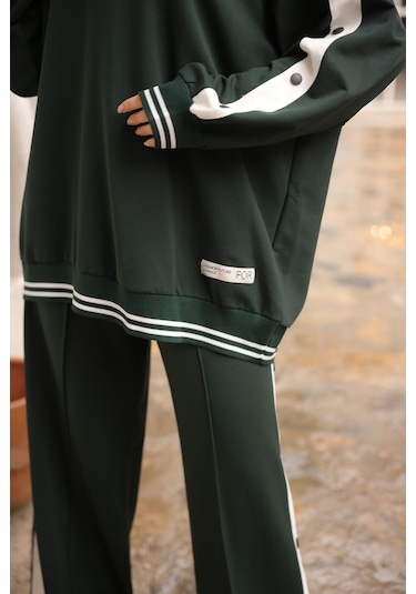 Takım Eşofman Takımı Düğmeli Alt Üst Takım M- 480 Bordo