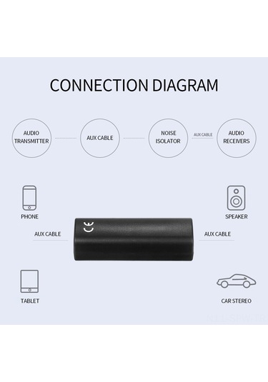 Maiyame Araç Ses Gürültü Engelleyici 3.5mm Aux, Toprak Döngüsü Izolatörü, Otomobil Hoparlörü Temiz Ses Filtresi