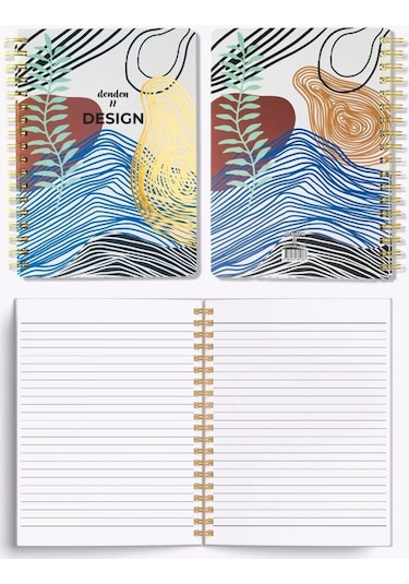 Denden Redactar Beyaz 17x24 Çizgili Defter Çok Renkli