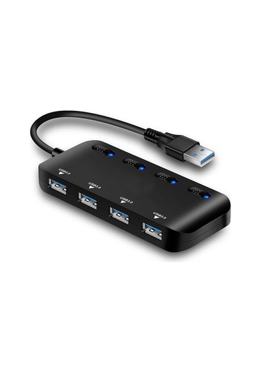 Switch İle Ultra Hızlı Usb3.0 4 Port Hub, Boyut:usb 3.0