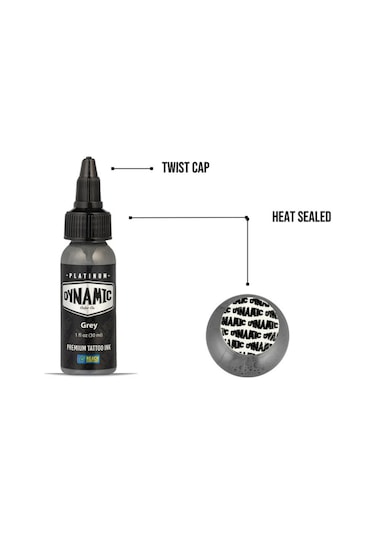 Dynamic Platinum Tattoo Ink Grey