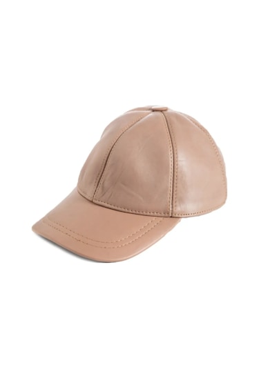 Shopiolog Şapka Unisex Hakiki Deri Beyzbol Kep