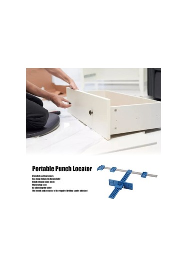 Besthome1 Hassas Delme Aparatı Matkap Kılavuzu İle Çekmece Ve Kapı Kolları Ayarlanabilir Portatif Konumlandırma Aparatı