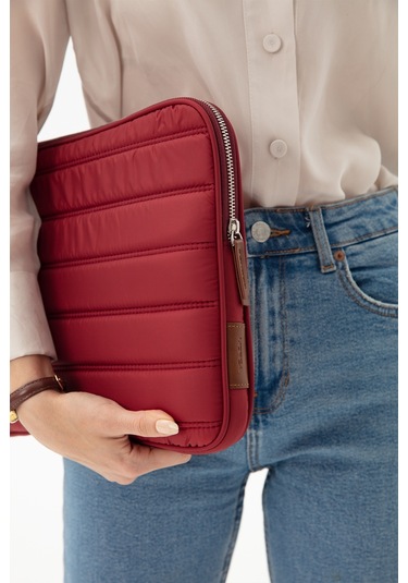 Macbook Air Pro 13 & 13.3 İnç Su Geçirmez Laptop Kılıfı Bordo