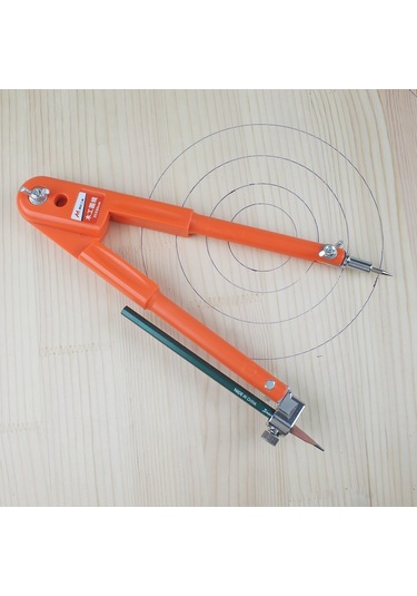 Sones Metal Çok İşlevli Paslanmaz Çelik Çizim Dairesi Ahşap İşleme Pusulası, Boyut: L