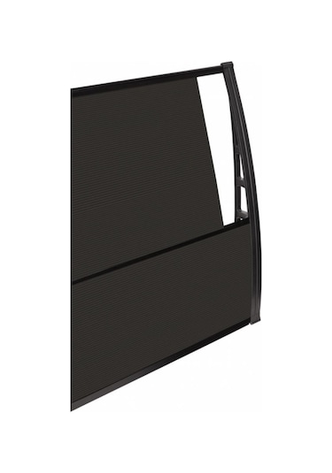 Sundurmagross Lupın Kapı Pencere Üstü Pratik Sundurma 105x600 - Siyah Siyah