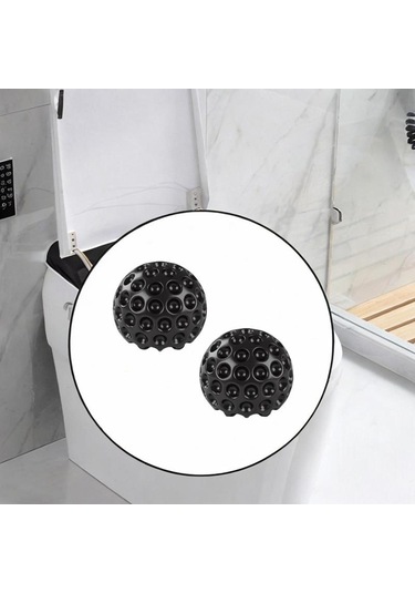 Suntek 2 Adet Seramik Klozet Cıvata Kapakları Kullanışlı Siyah