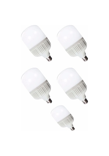 Keat Atlantis 50w Led Torch Ampül E27 Duylu- Beyaz Işık- 5li Pake