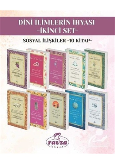 Dini İlimlerin İhyası İkinci Set Sosyal İlişkiler 10 Kitap /...