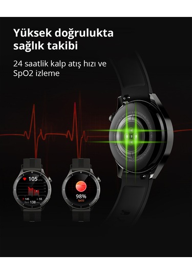 Aukey SW-2P-GY Akıllı Saat (Distribütör Garantili)