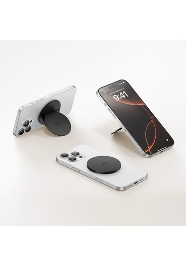 Mcdodo Mr-7910 Çok Açılı Destekli Deri Manyetik Telefon Standı Siyah