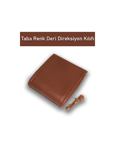 Dacia Dokker İçin Uyumlu Özel Süper Deri Direksiyon Kılıfı, Dikmeli Taba Spor Dikiş