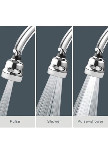 3 Fonksiyonlu Musluk Ucu Krom