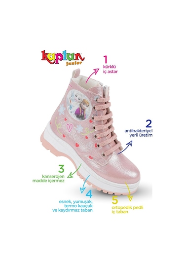 Kaptan Junior Kız Çocuk Botu Ortopedik Içi Kürklü (525089690)