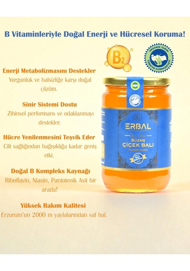 Organik Polifloralı Çiçek Balı 850 Gr