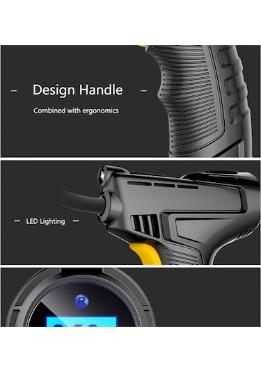 Xuweiwei Dy Lm 120w Kablosuz Tasinabilir Hava Kompresoru 150psı Dijital Ekran Usb Sarj Arabalar Motosikletler Icin