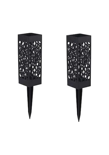 Pazly Zarif Siyah Vazolu Set, Dayanıklı Abs Plastik Mezar Geeroyoo 2'li - Qw