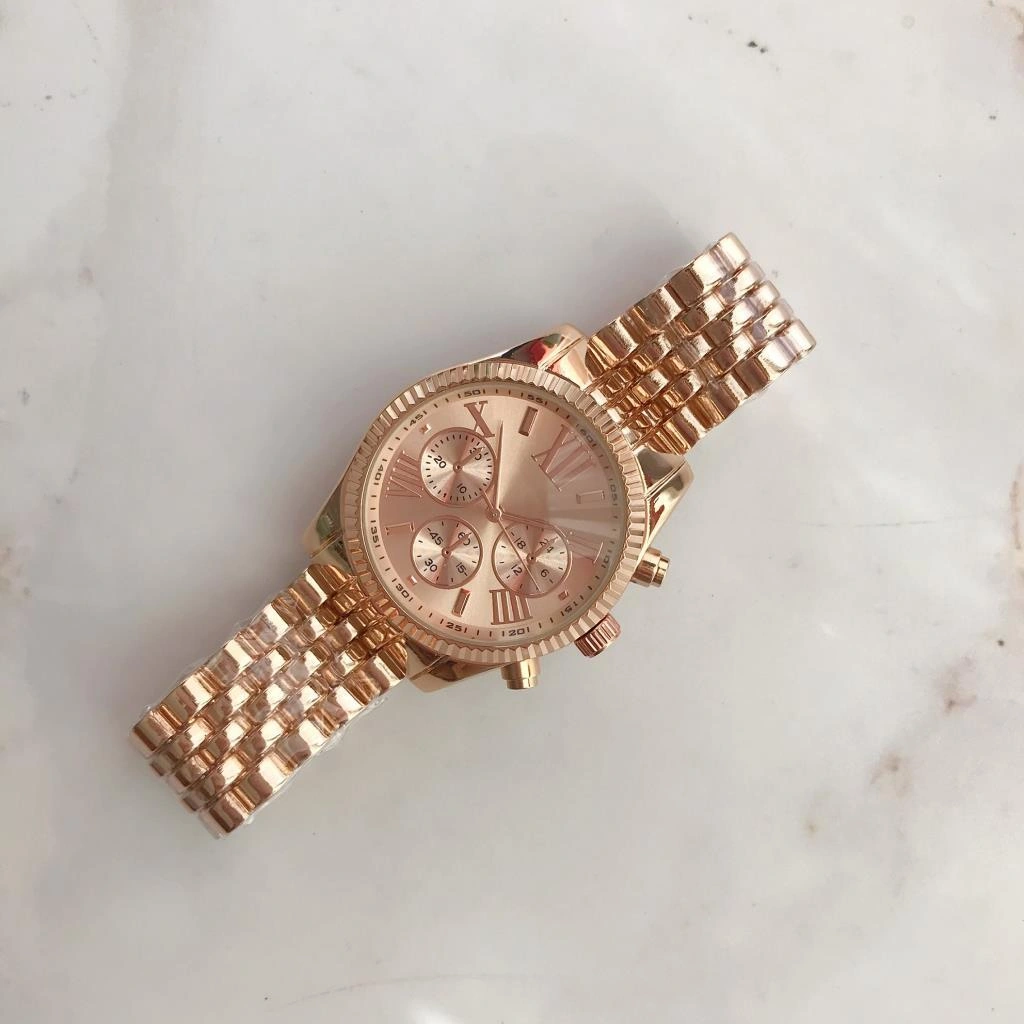 Roma Rakam Kasa Detaylı Rose Gold Kadın Kol Saati Rose Gold