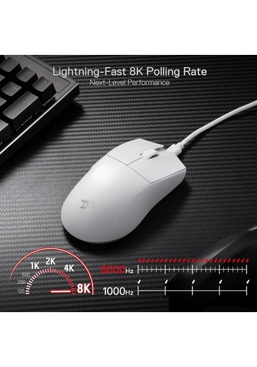 Redragon M996 Kablolu 8k 26.000 Maksimum Dpı 2.4g Oyun Faresi Pembe Diğer