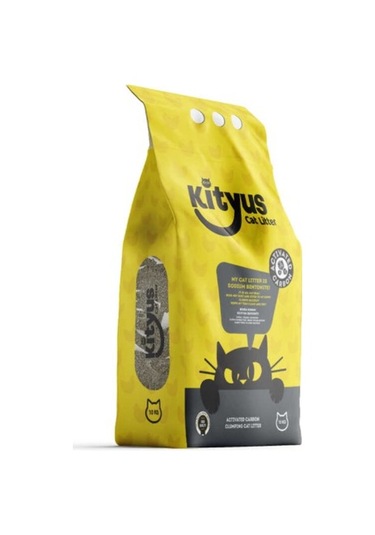 Kityus Aktif Karbonlu Bentonit Kedi Kumu 10l - Güçlü Topaklanma Ve Maksimum Koku Kontrolü