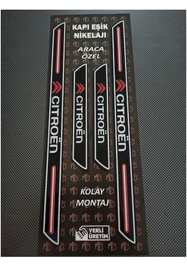 Citroen Berlingo Kapı Eşiği + Logolu Çamurluk Venti Set