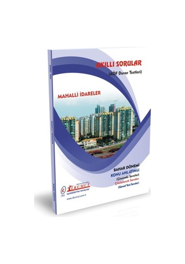 İlkumut Yayınları - Mahalli İdareler - Konu Anlatımlı - Çözümlü Sorular