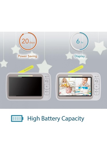 Moonybaby Uzaktan Kontrollü Kamera Düşük Emf Bebek Monitörü