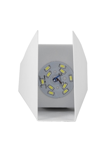 Reedark Dayanıklı Demir Led Duvar Lambası - 90-260v, 10w Isınak Işık, Giriş/yatak Odası, Kolay Kurulum Beyaz Diğer