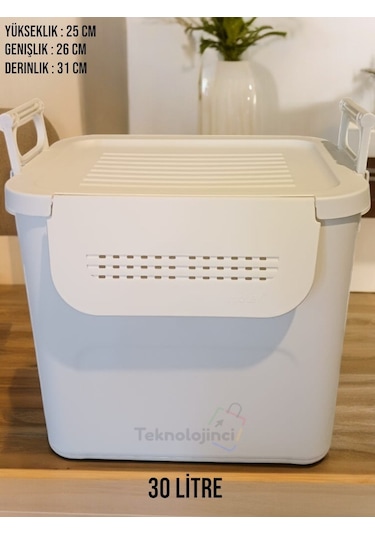 Motek Mt-35 Mybox 30 Litre Kulplu Çok Amaçlı Organizer Saklama K