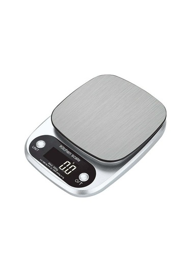 Hombey Pratik Ev Mutfak Çekici - Paslanmaz Çelik Hassasiyetli 0.1g Akıllı Dijital Terazi - Gıda Ölçüm, Pişirme, Diyet Için Silver Gümüş
