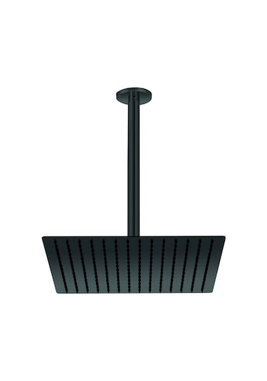 Gpd Ankastre Duş Başlığı Kare Slim Metal 30x30 Cm Siyah Ads21-s Siyah