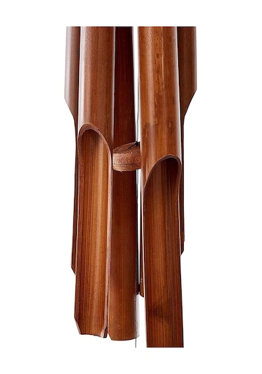 Rüzgar Çanları 90cm 18 Tüpler Bambu Rüzgar Zil El Yapımı İç Mekan Dış Duvar Asma