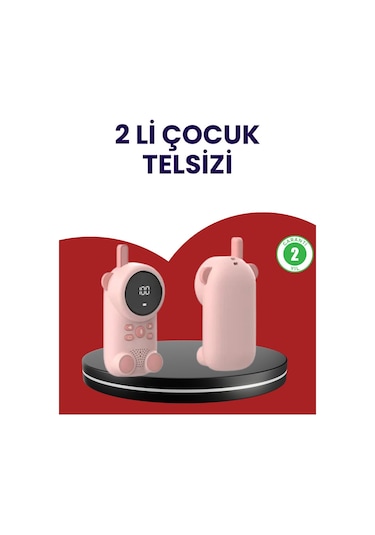 Uzun Menzilli Bebek Telsizi - Vox Modlu Renkli Lcd Ekranlı