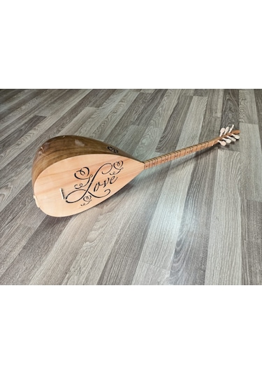 BAĞLAMA LOVE DESENLİ KISA SAP TAM SET SAZ