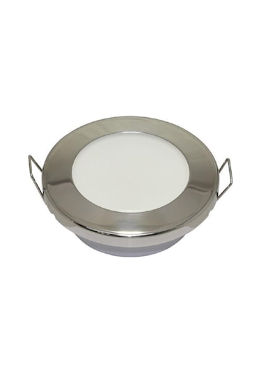 Krom Gömme Spot 12V Gün Işığı 6 Led Yaylı