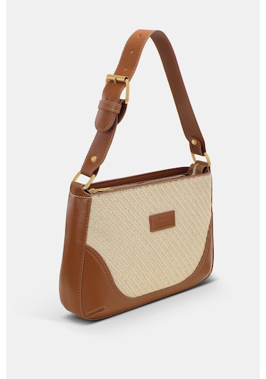 Housebags Doğal Hasır Taba Ayarlanabilir Omuz Askılı Vintage Bag 257 Hasır Taba