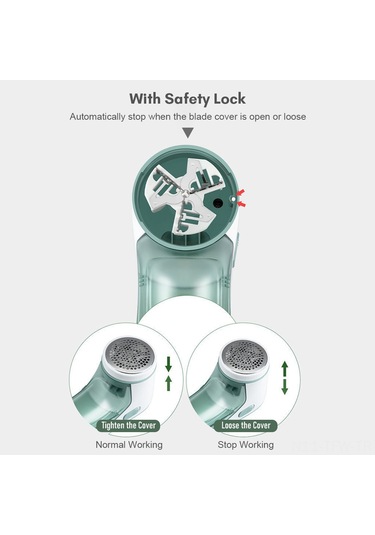 Tenfowee Yeşil Renkli Şarj Edilebilir Kumaş Tüy Toplayıcı, 500mah Pil, 3w Güç, 5v Voltaj, Usb Şarj Kablolu Yeşil