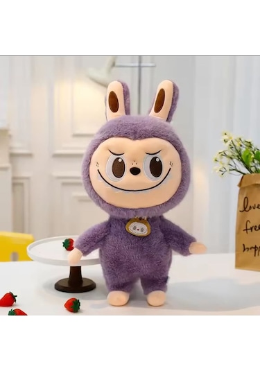 Lila Dragon Labubu Peluş Oyuncak Kuyruklu Seri Labubu Peluş Oyuncak