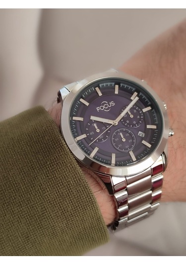 Focus Çelik Kordon Erkek Kol Saati Fonksiyonlu Takvimli 2088