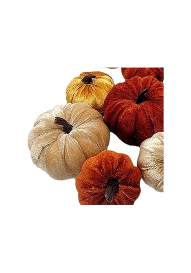 Suntek Sonbahar Festivali Dekorasyon Turuncu Için 12x Kadife